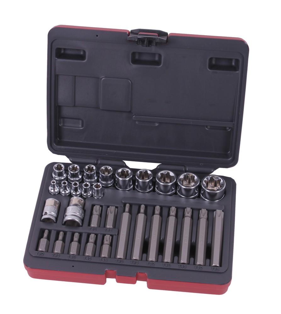 Torxdoppenset 1/4" 3/8" 1/2"