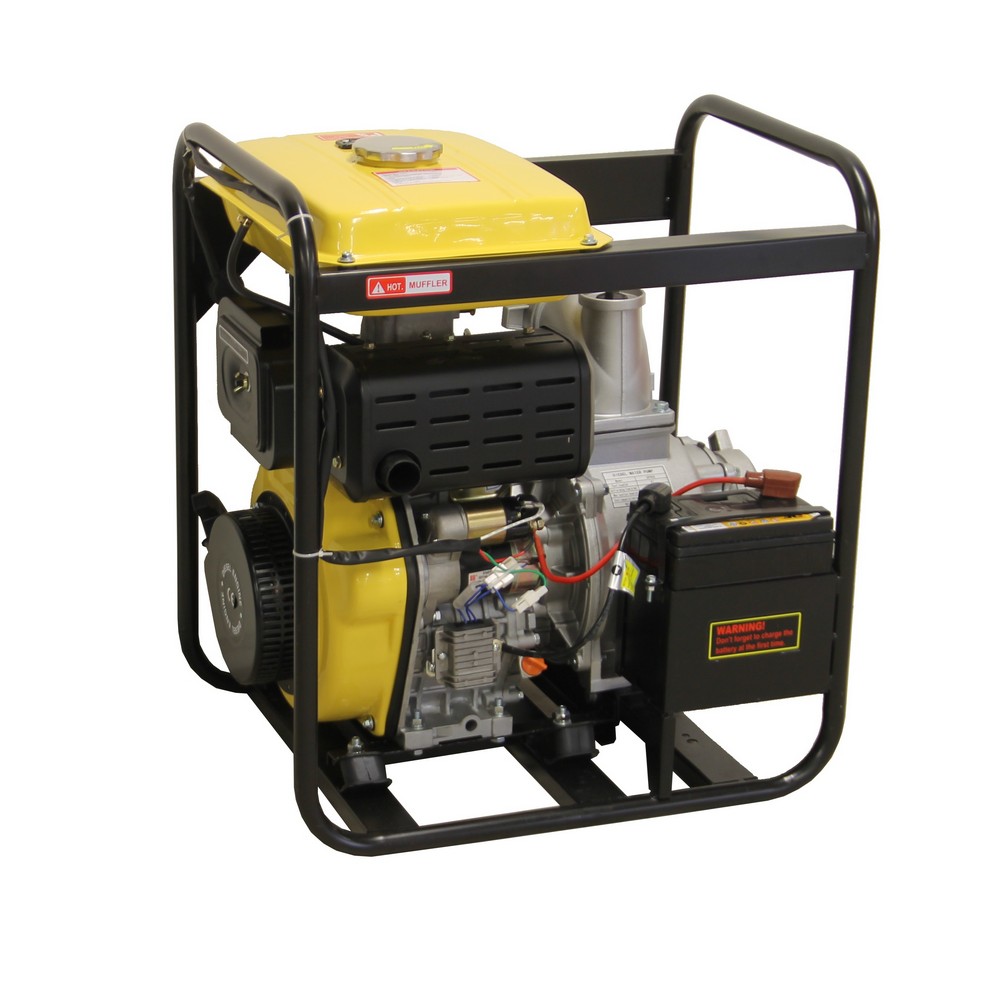 Diesel waterpomp 4'' 100mm elektrische start - Afbeelding 2