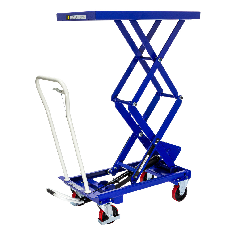Verrijdbare heftafel hoog 350kg