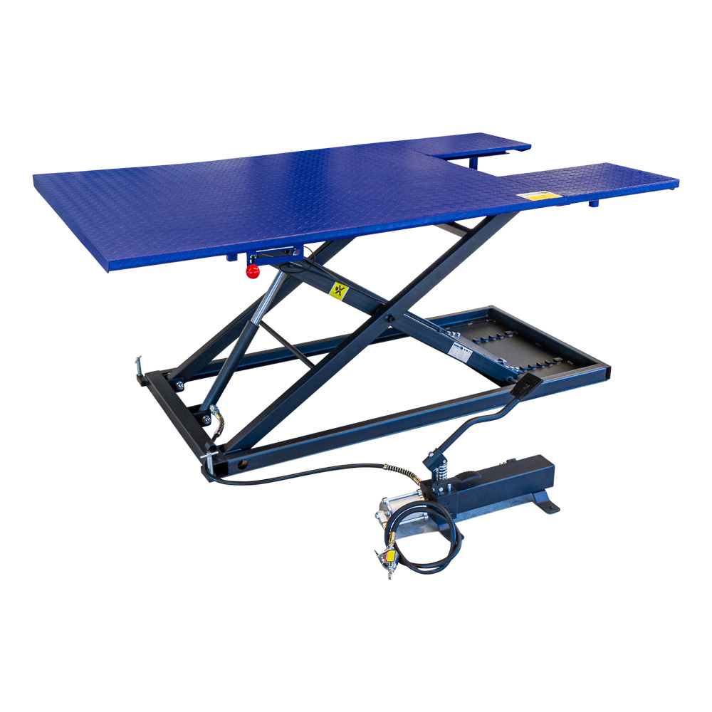 Quadlift 675kg met hydraulische voetpomp en luchtbediend - Afbeelding 2