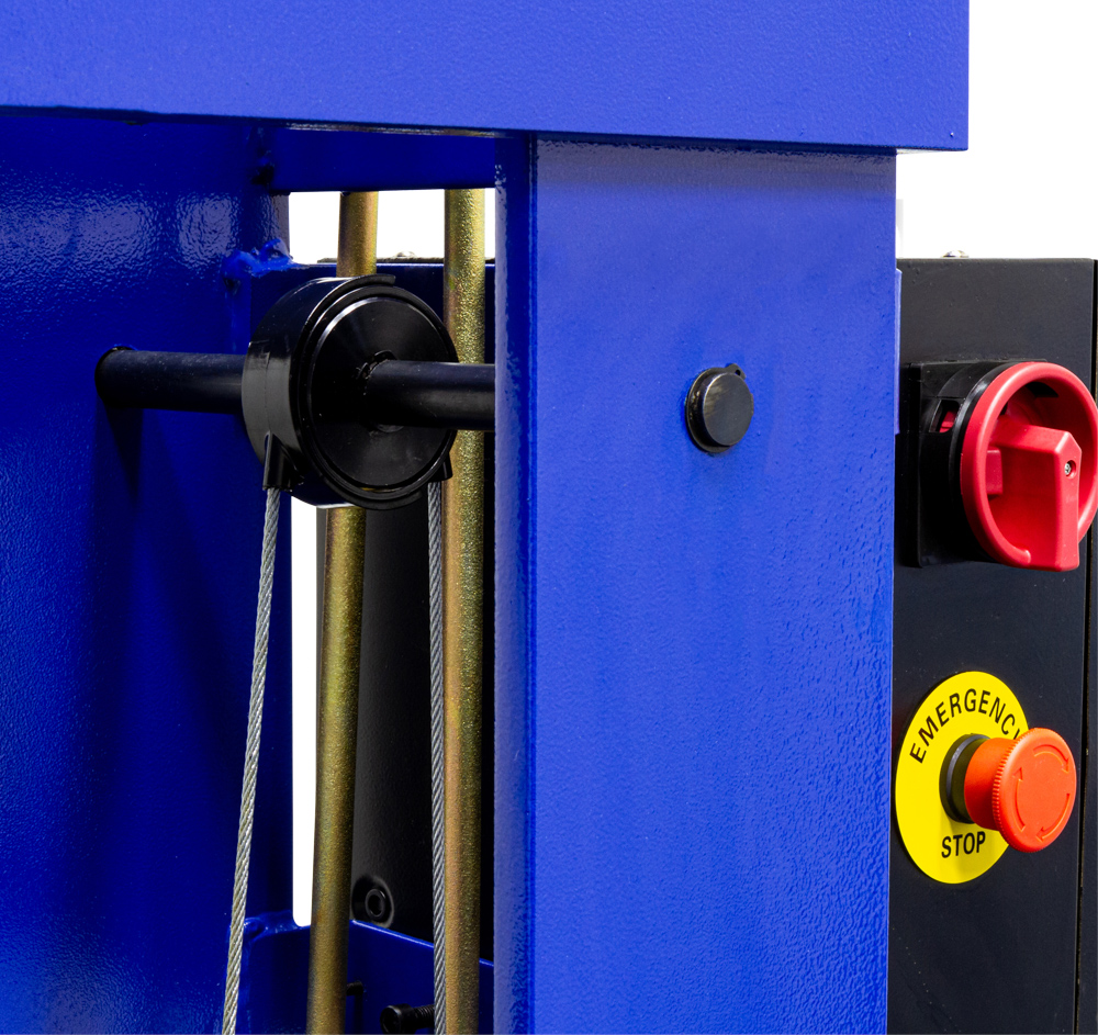 Werkplaatspers elektrisch met handlier 100 ton - Afbeelding 7
