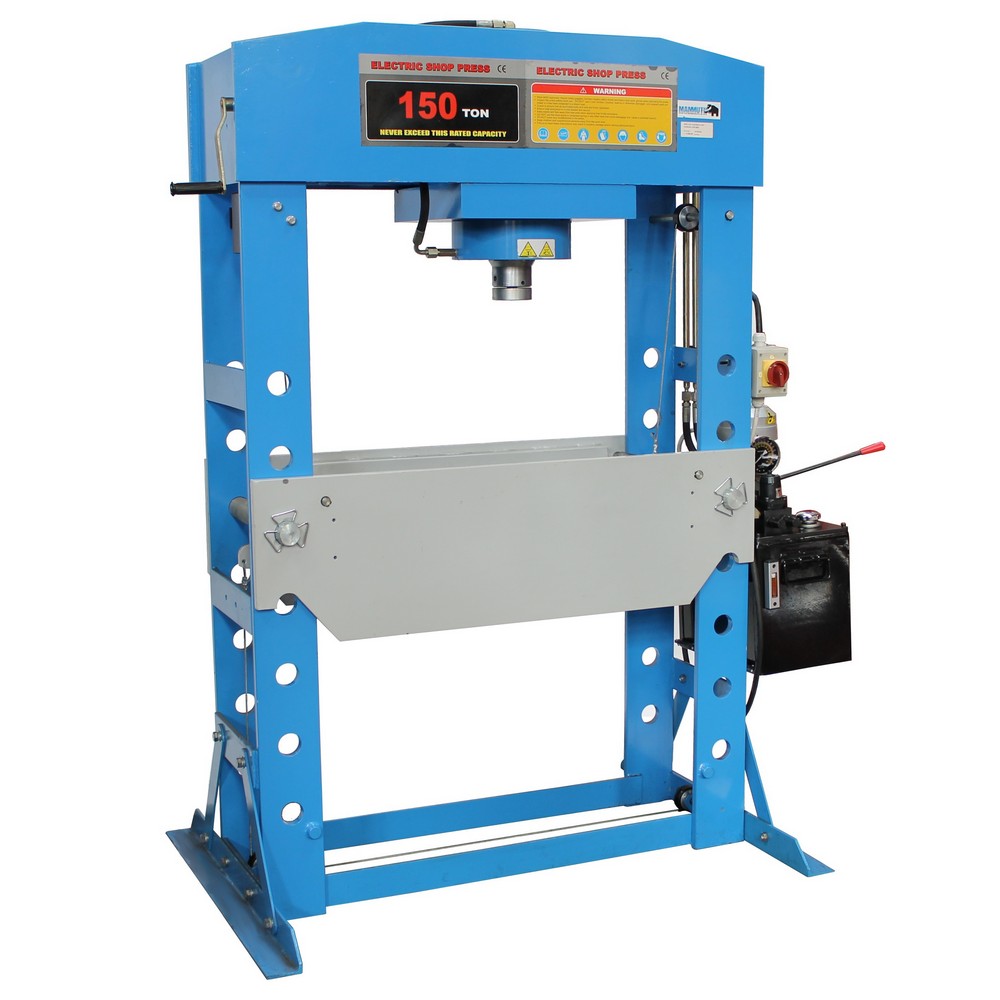 Werkplaatspers elektrisch met handlier 150 ton - Afbeelding 5