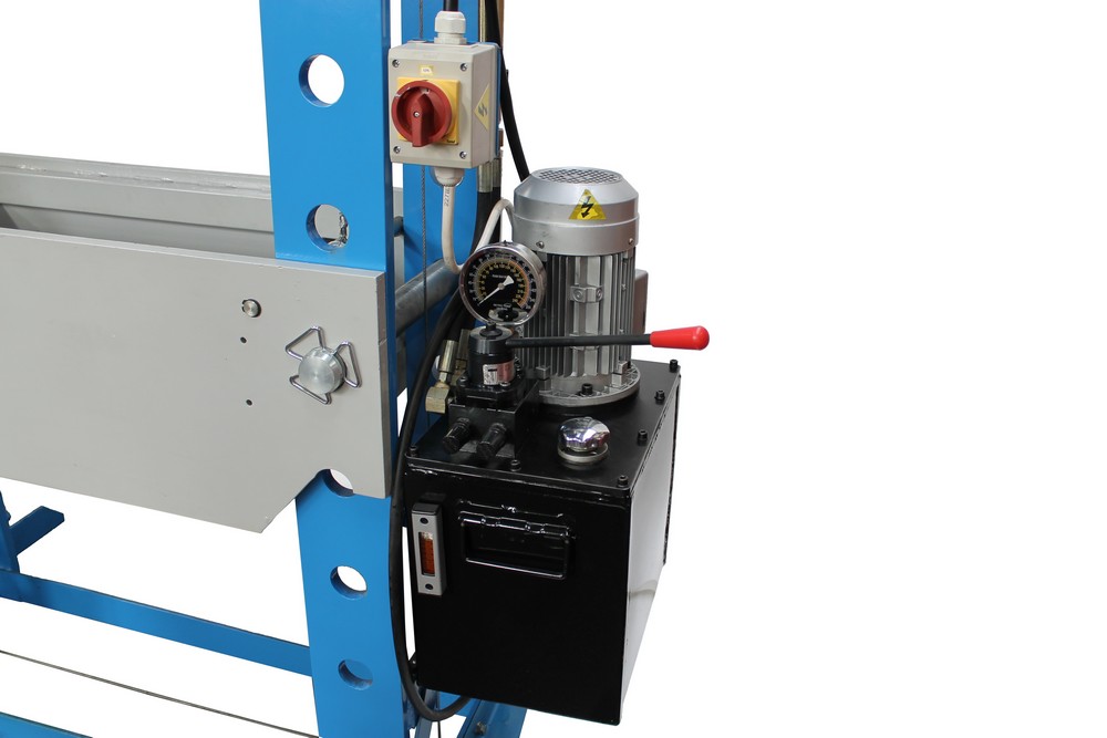 Werkplaatspers elektrisch met handlier 150 ton - Afbeelding 6