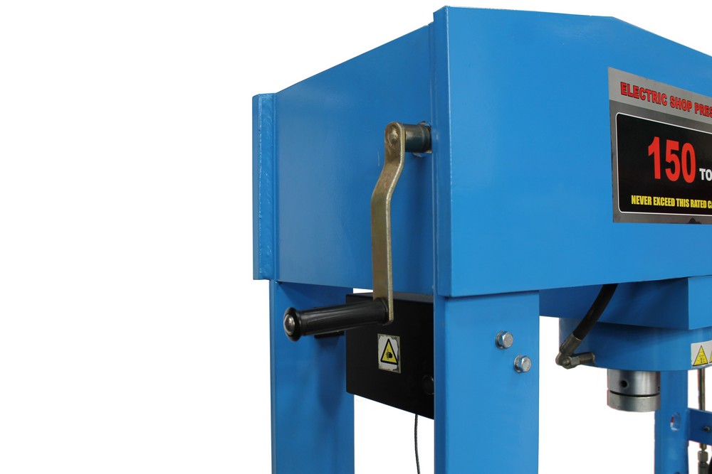 Werkplaatspers elektrisch met handlier 150 ton - Afbeelding 3