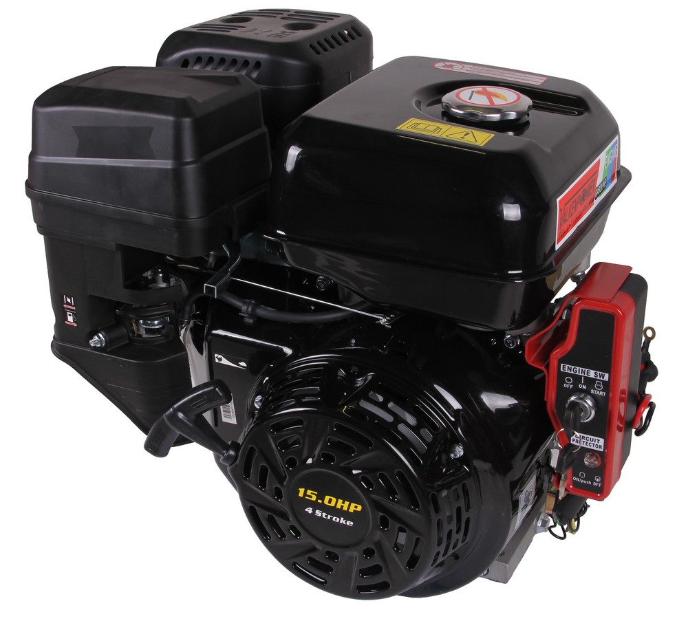Benzinemotor E-start 15HP asmaat 25mm