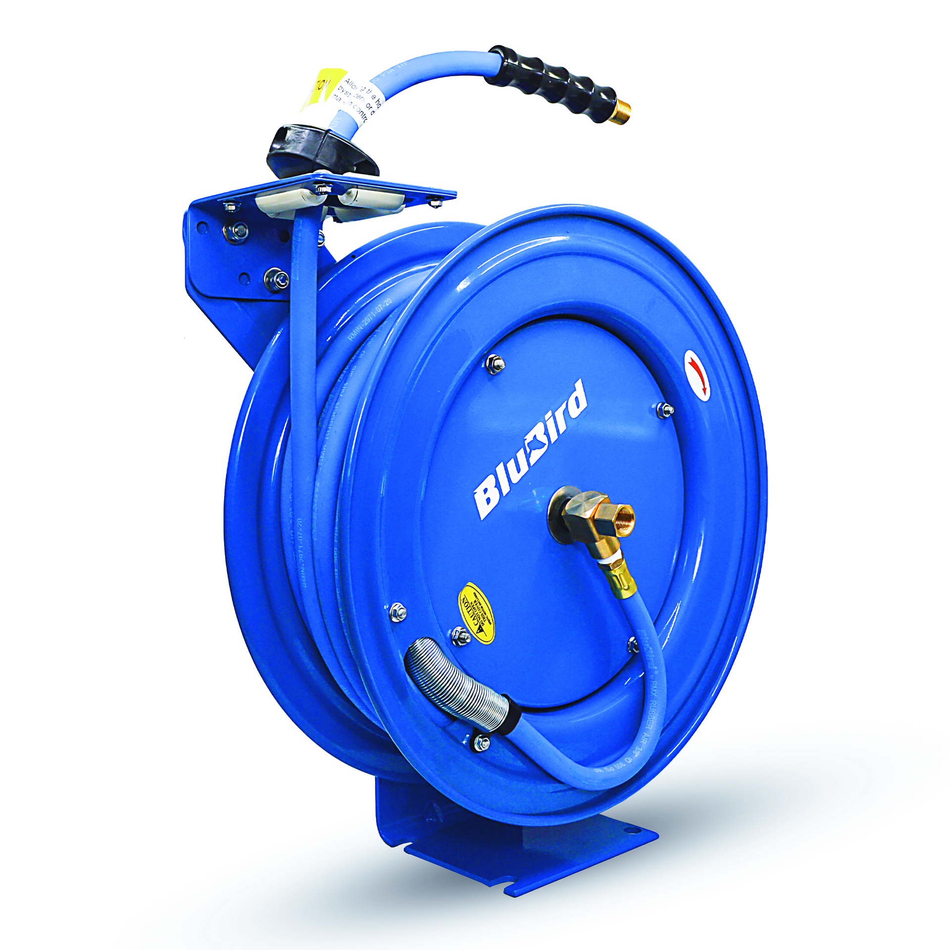 Blubird Rubber Air Hose Reel single arm heavy duty 13mm x 15mtr