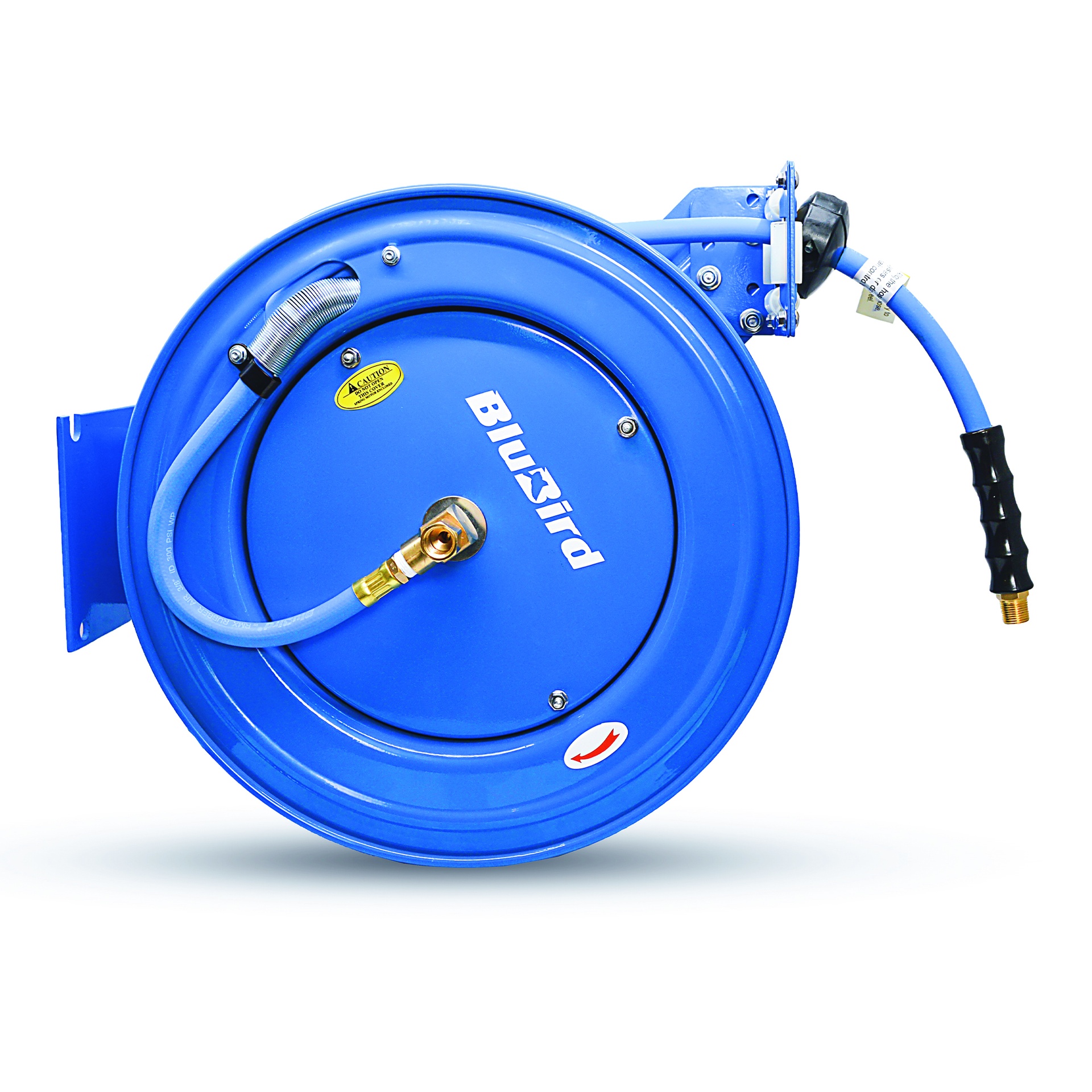 Blubird Rubber Air Hose Reel single arm heavy duty 13mm x 15mtr - Afbeelding 3