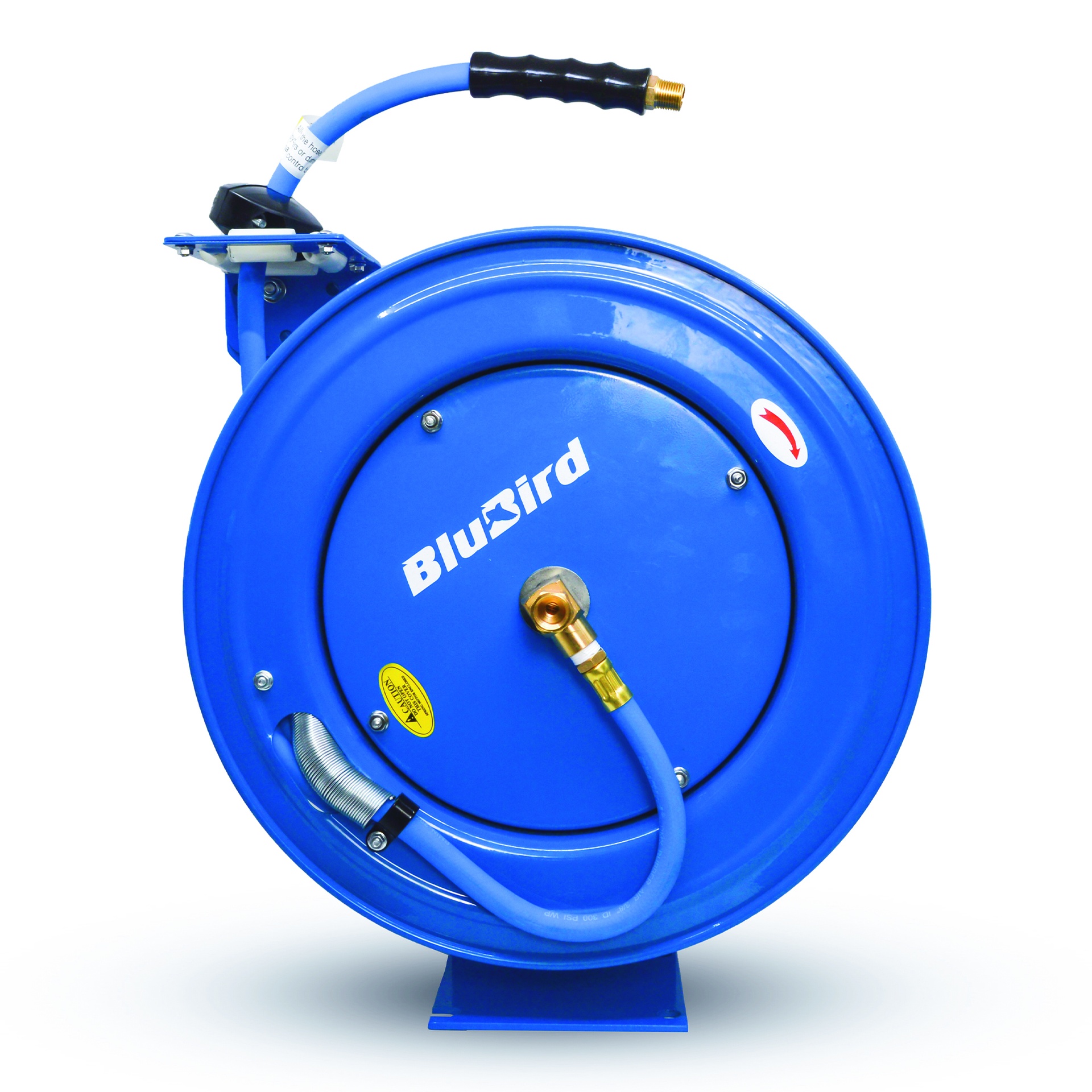 Blubird Rubber Air Hose Reel single arm heavy duty 13mm x 15mtr - Afbeelding 4