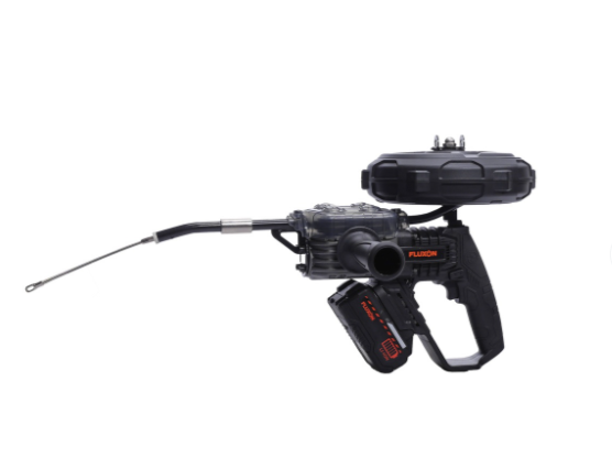 Accu kabeltrekveer 2x 4.0Ah accu + oplader 80kg 20m - Afbeelding 2