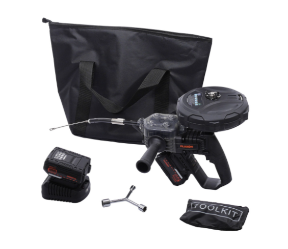 Accu kabeltrekveer 2x 4.0Ah accu + oplader 80kg 20m - Afbeelding 3