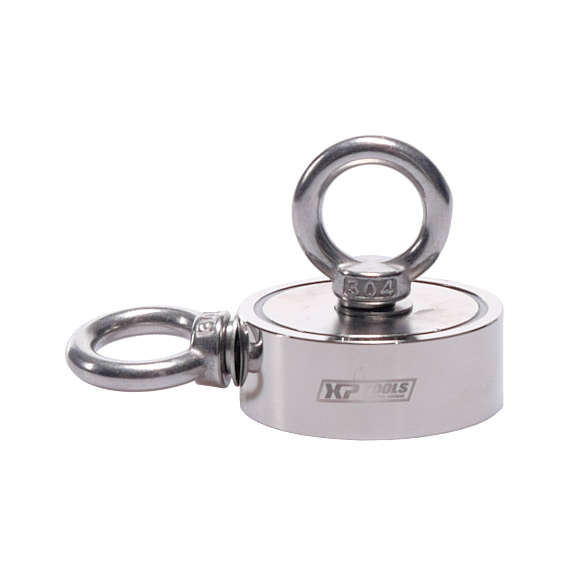 Fishing magnet set 170kg including rope, hook and box - Afbeelding 2