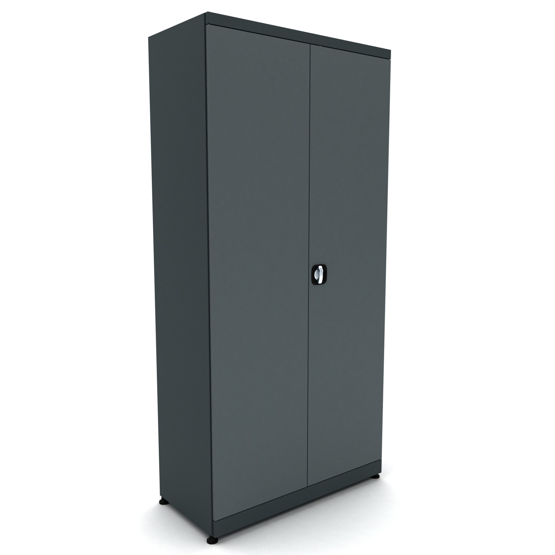 BG95D2R Metalen gereedschapskast 2 deurs incl. 4 planken - Afbeelding 3
