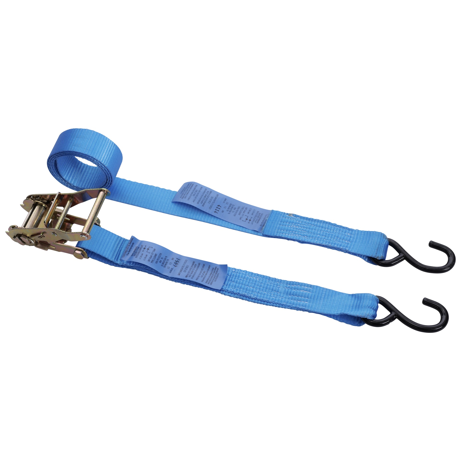 Spanbandenset voor motorfietsen 2m incl. gesp