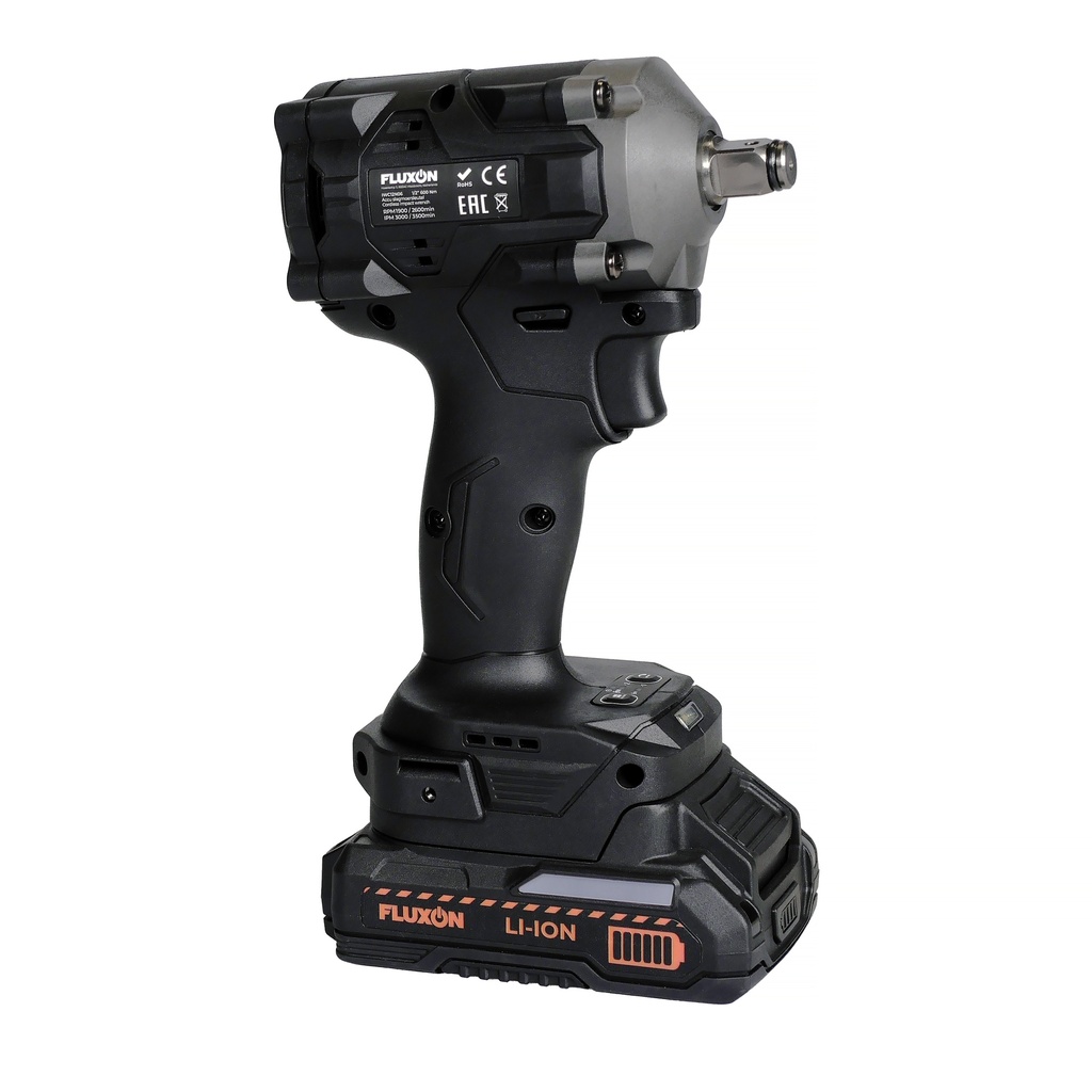 Accu slagmoersleutel 1/2" 620Nm incl. 1x 2Ah accu en lader - Afbeelding 2