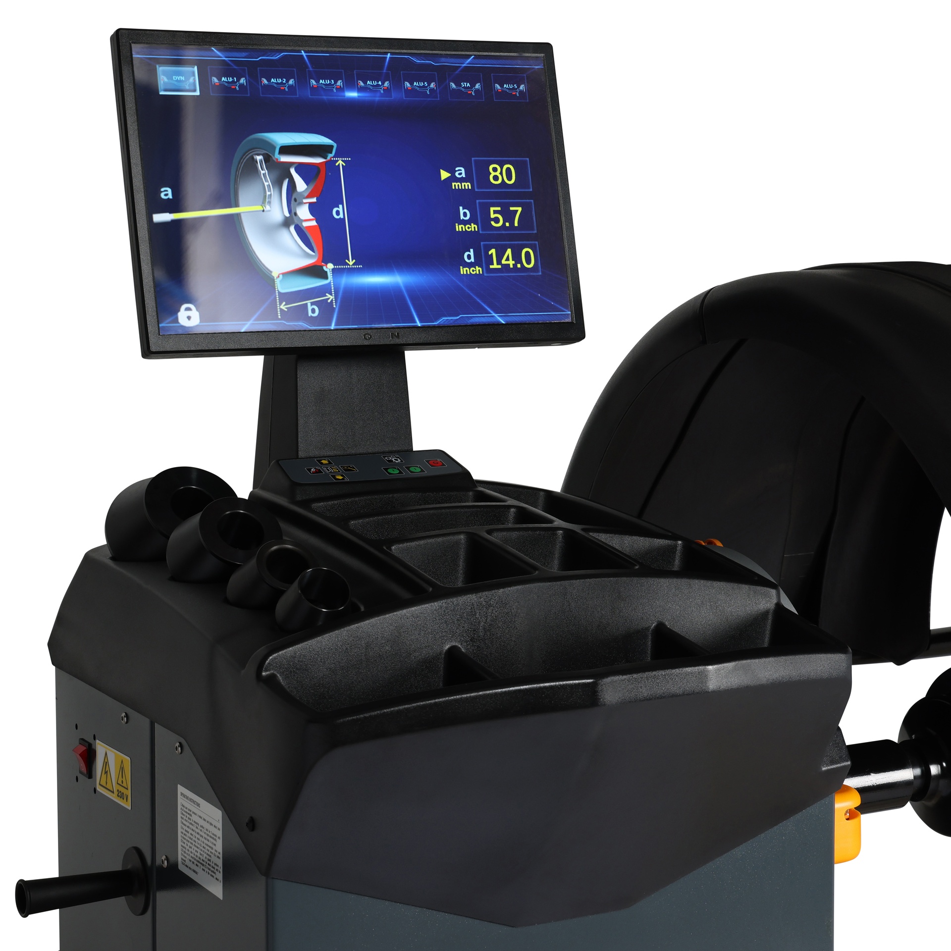 Fabbri ZH827X Balanceermachine met brede monitor en lasertechnologie - Afbeelding 4