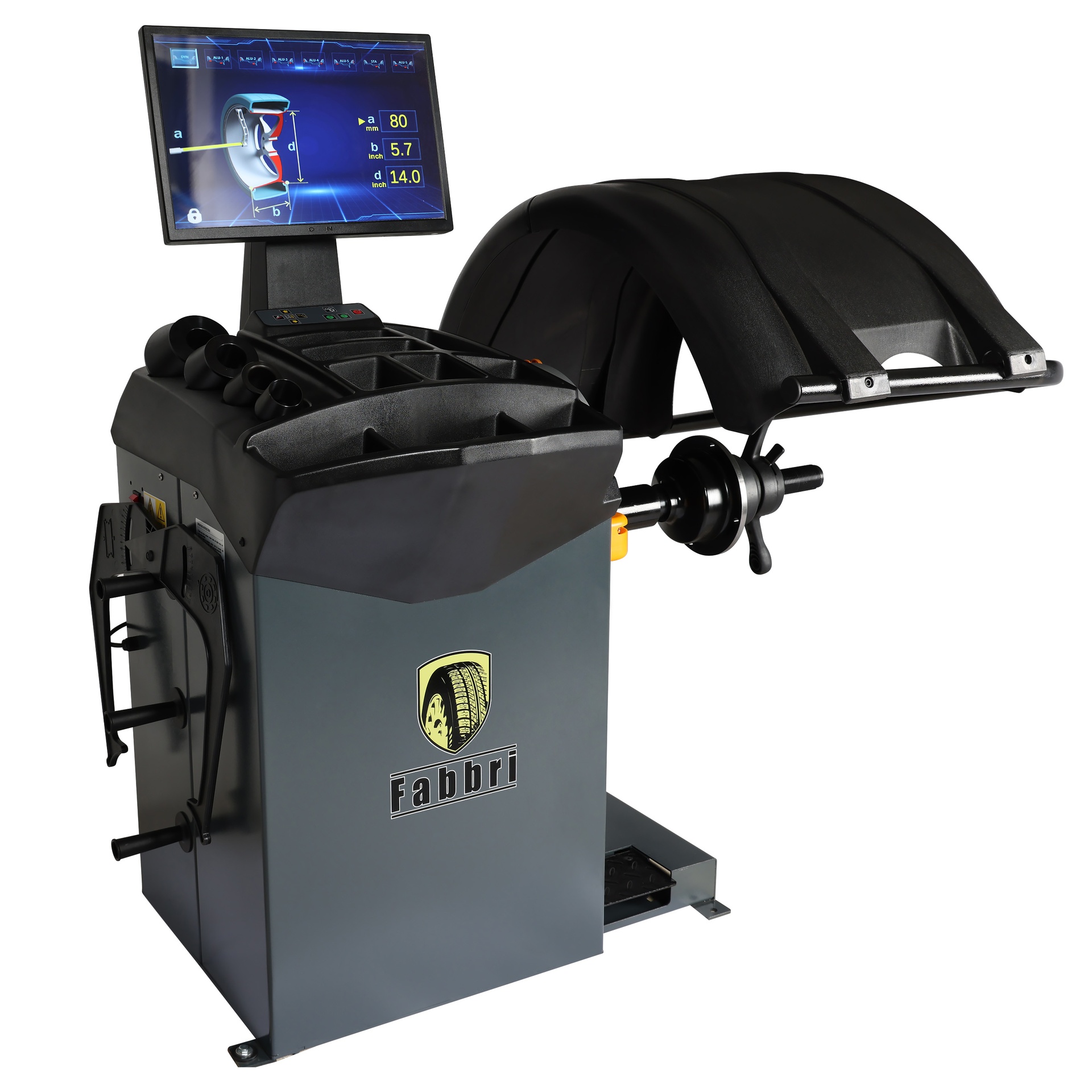 Fabbri ZH827X Balanceermachine met brede monitor en lasertechnologie - Afbeelding 2