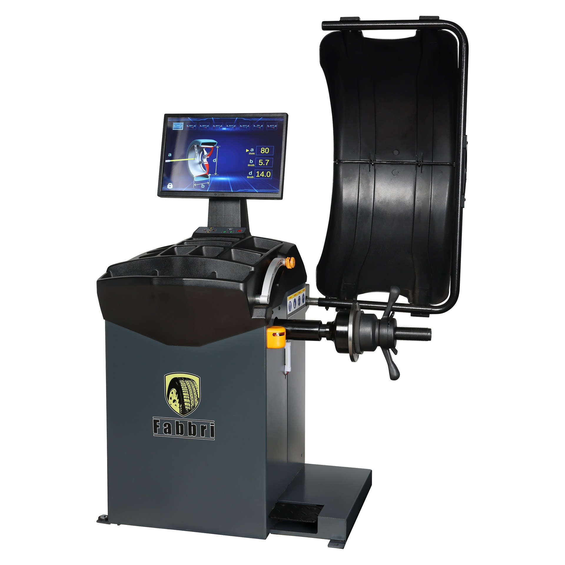 Fabbri ZH827X Balanceermachine met brede monitor en lasertechnologie
