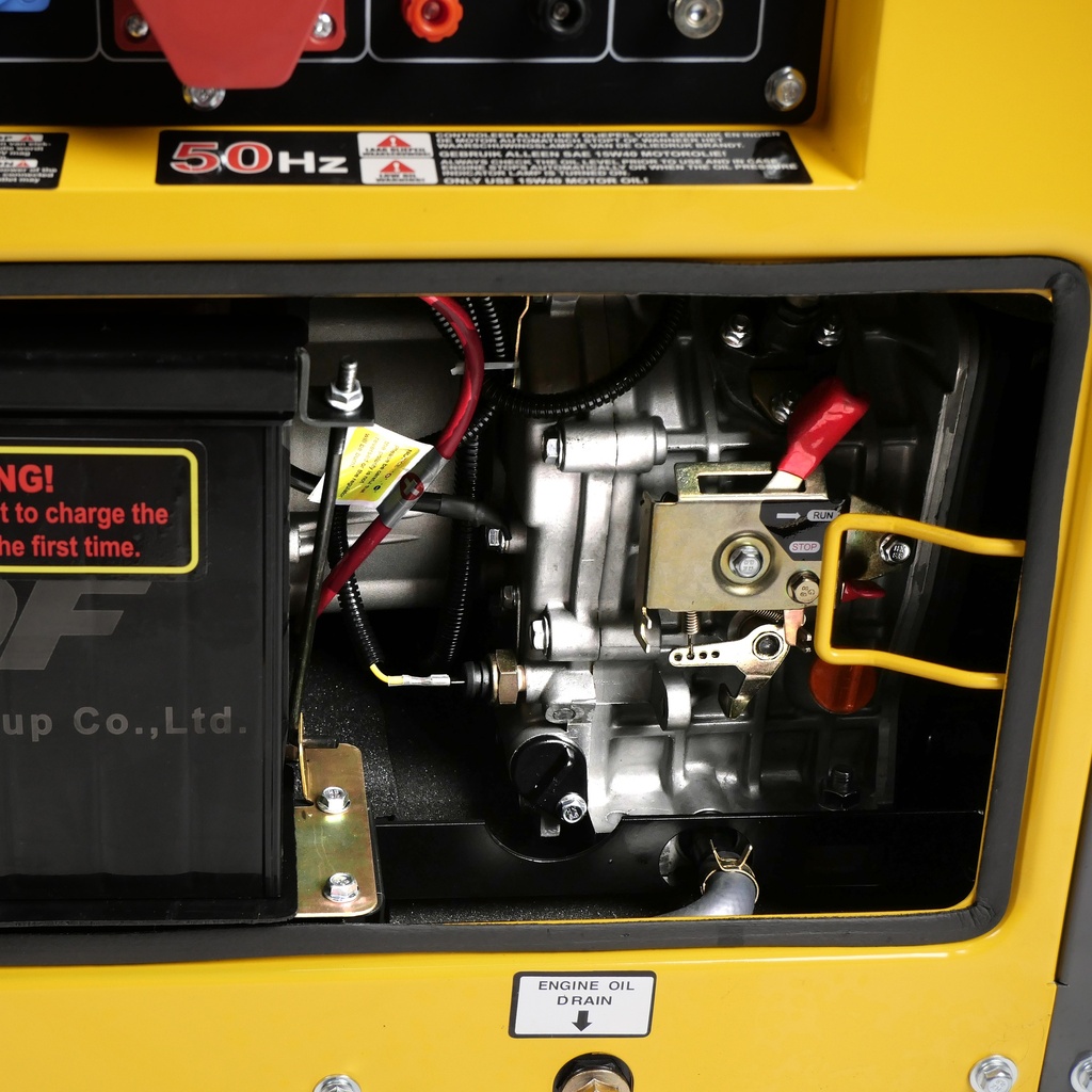Diesel generator set geluidsgedempt 230V 5kW met ATS aansluiting - Afbeelding 2