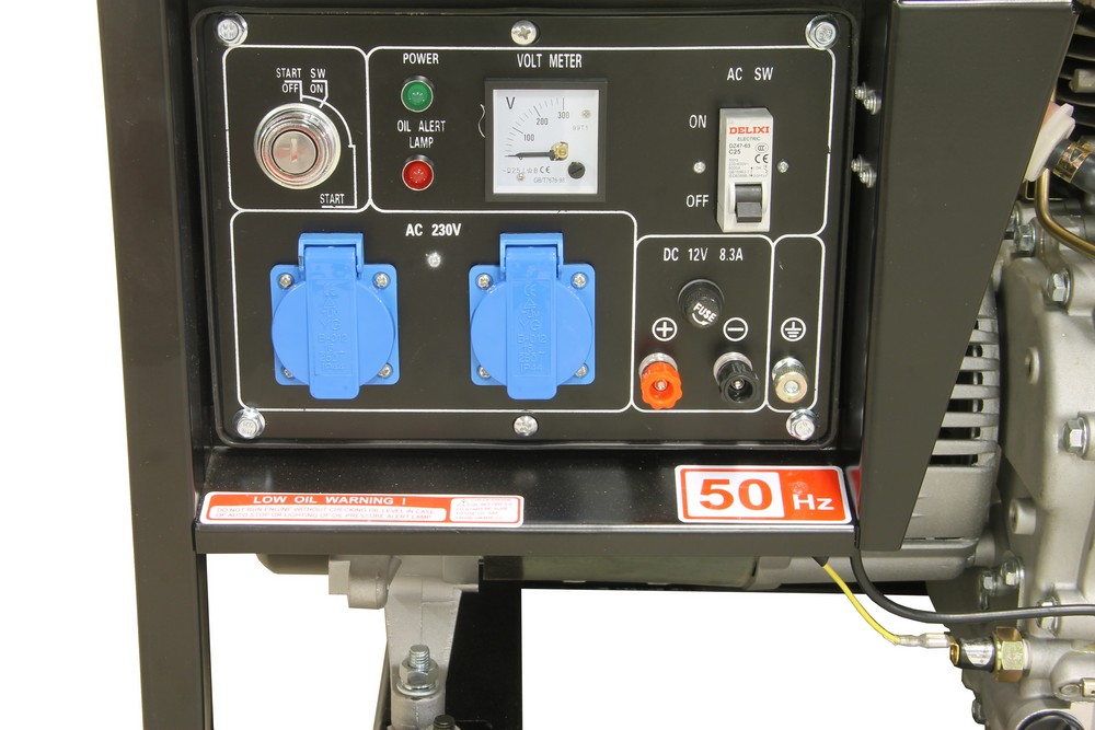 Diesel generator set open type 230V 6kVA with ATS - Afbeelding 2